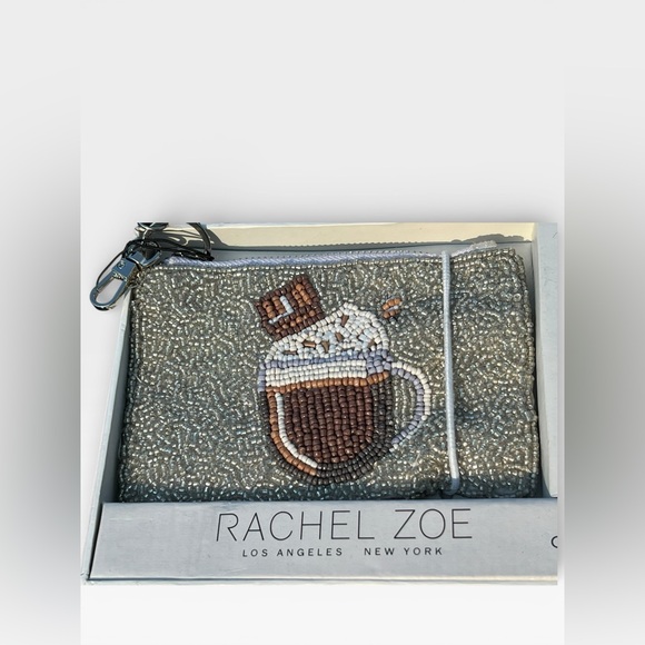 Rachel Zoe 2pc Beaded Coin Purse & Charm Set - Picture 2 of 4